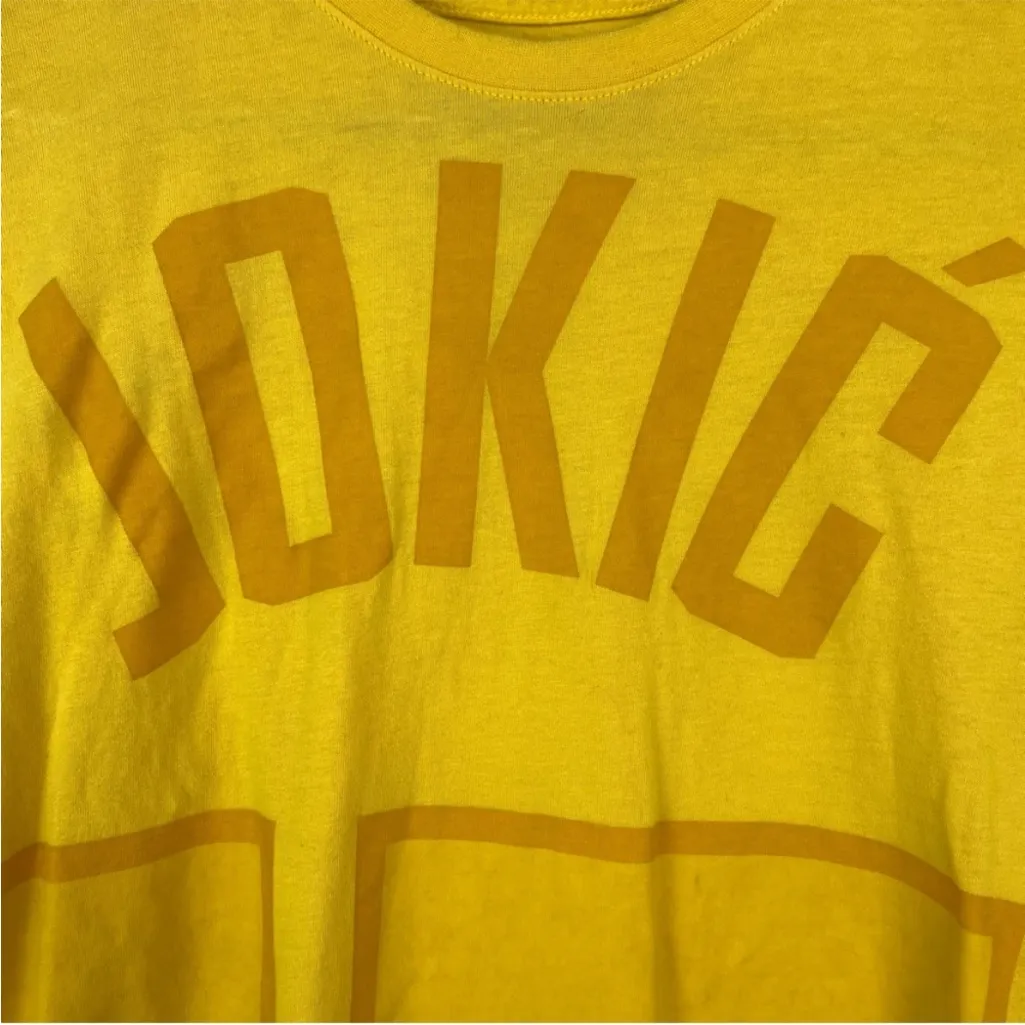 Nike | NBA Denver Nuggets Jokić Yellow Shirt Size Medium - Image 8