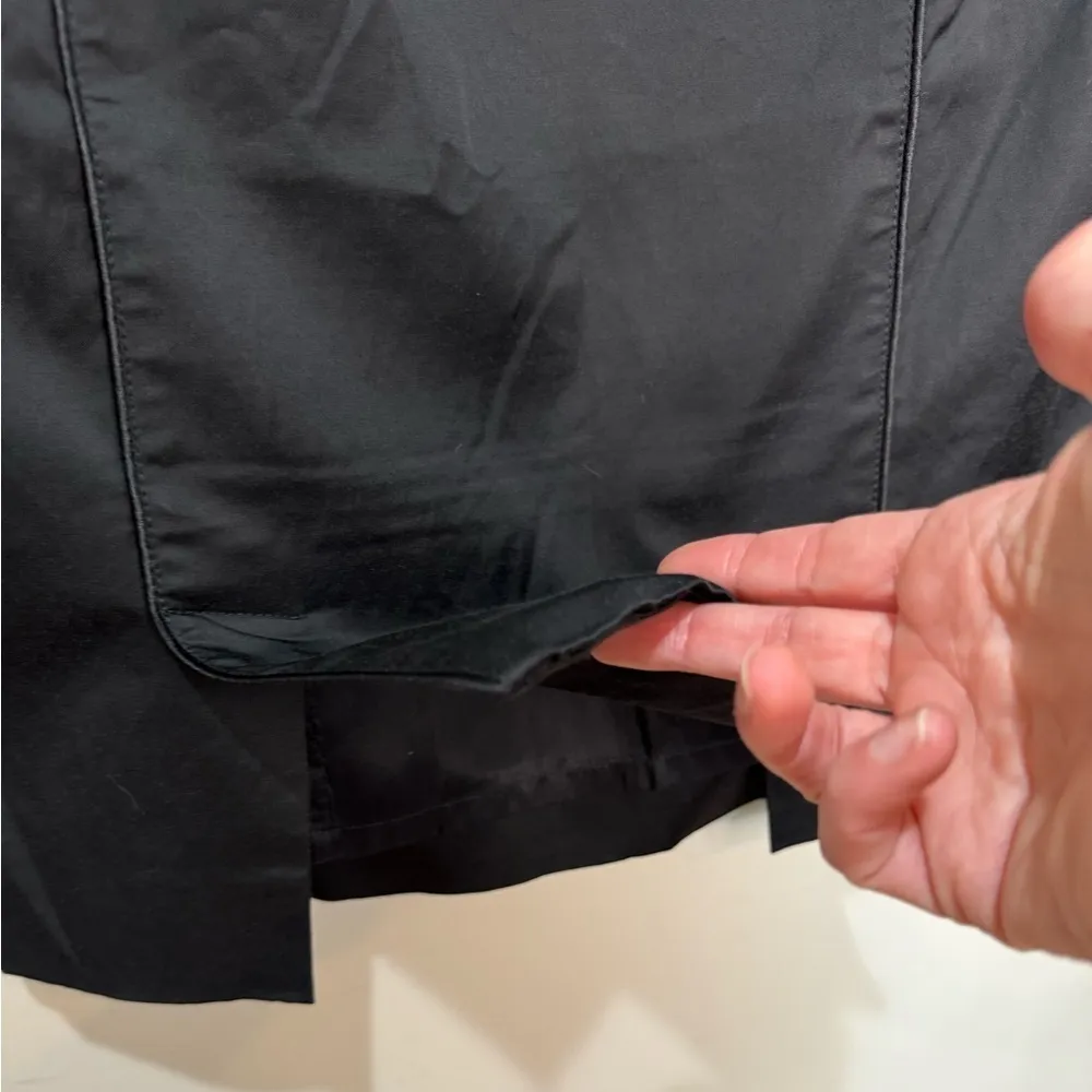 Etro IT38 Skirt Black Pencil Made in Italy‎ Straight Seamed Side Zipper Size 4 - Image 5