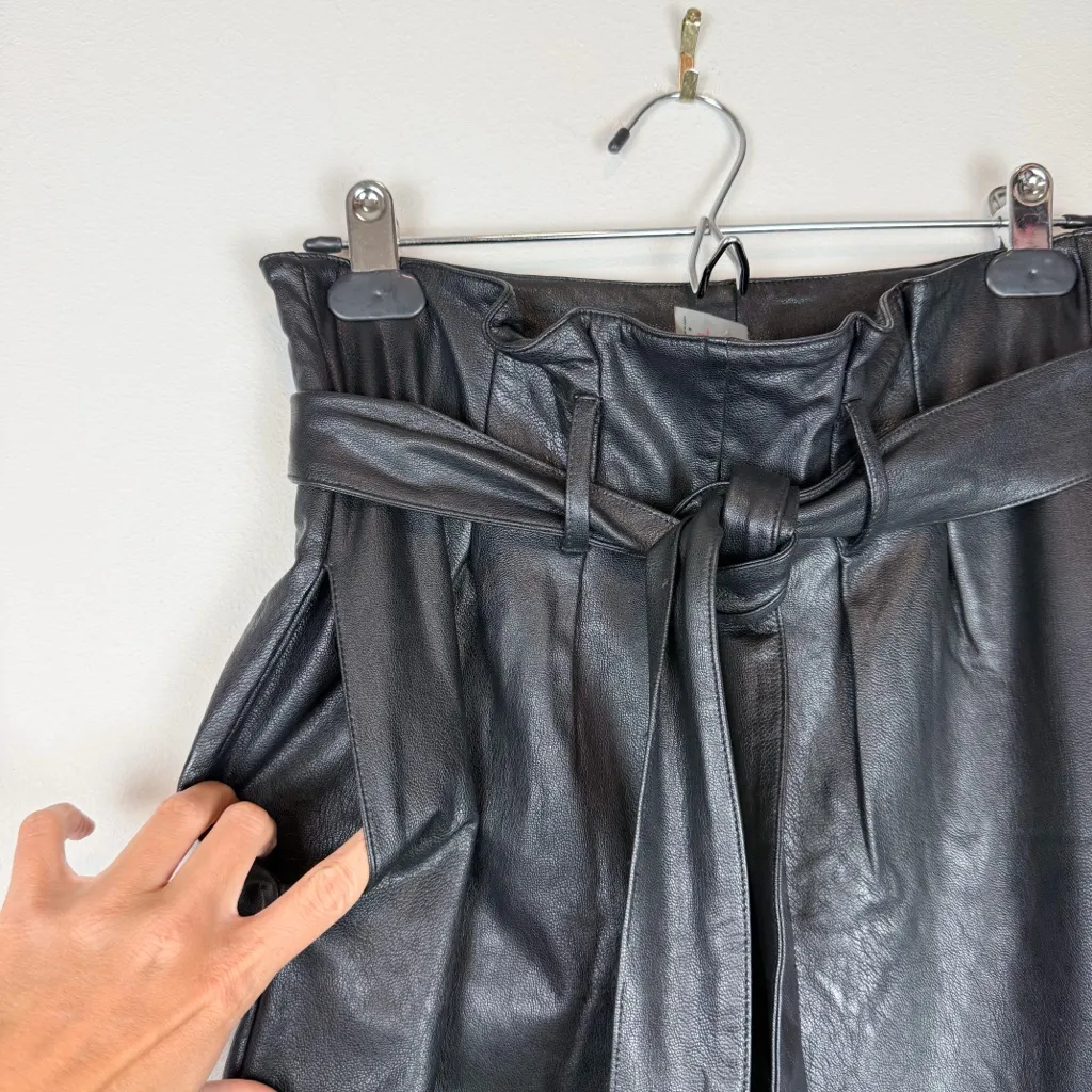 Commando‎ Faux Leather Paper Bag Pants Black Size Small - Image 8