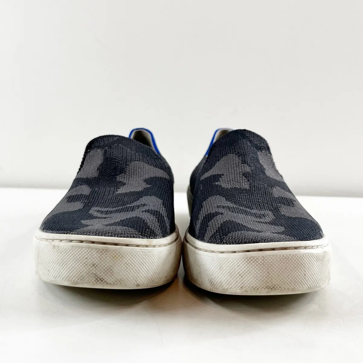 Rothy's The Original Slip On Loafer Sneaker Shoe Camo Gray Black 7.5 - Image 6