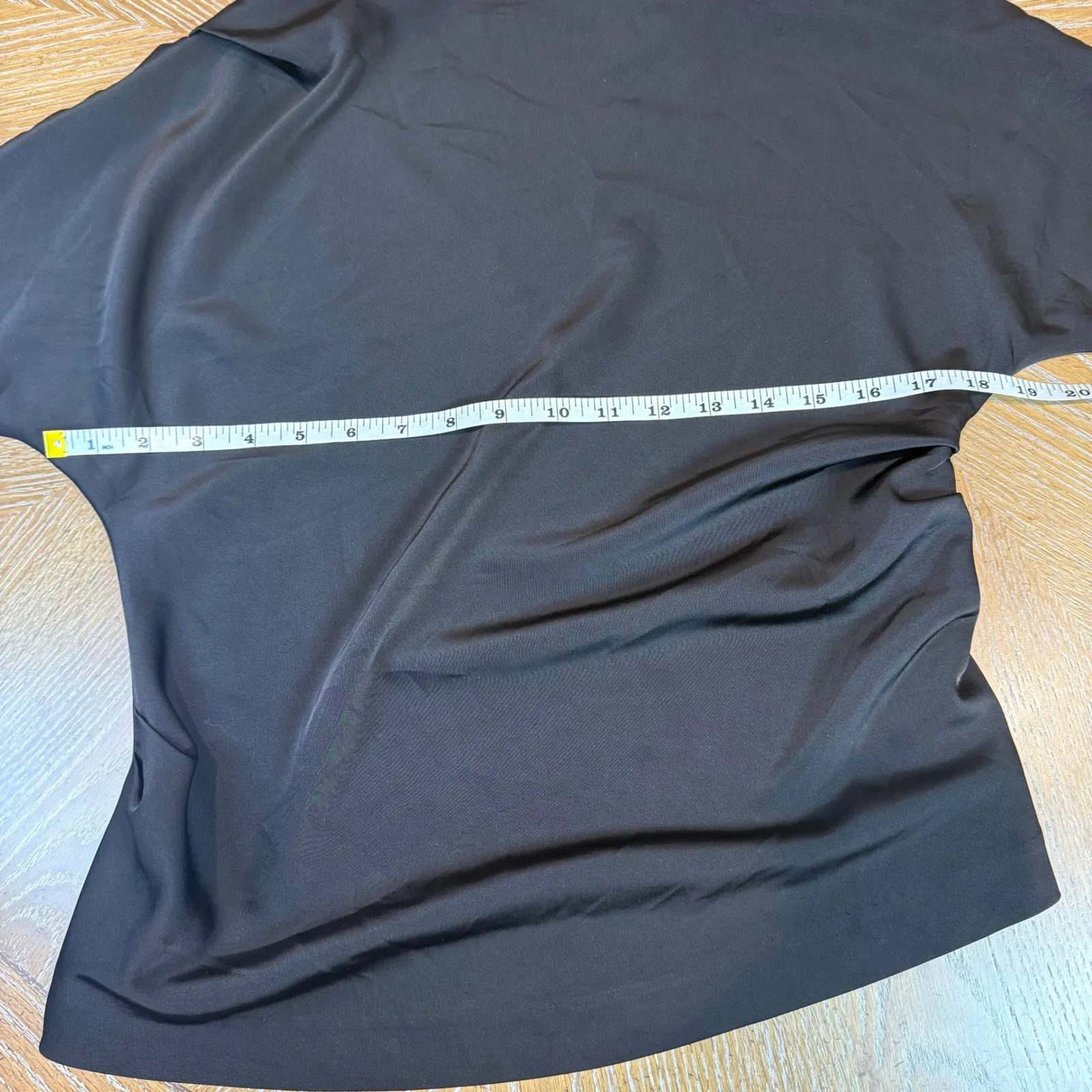 Modern Citizen Peyton Draped One Shoulder Blouse Black Size Medium - Image 7