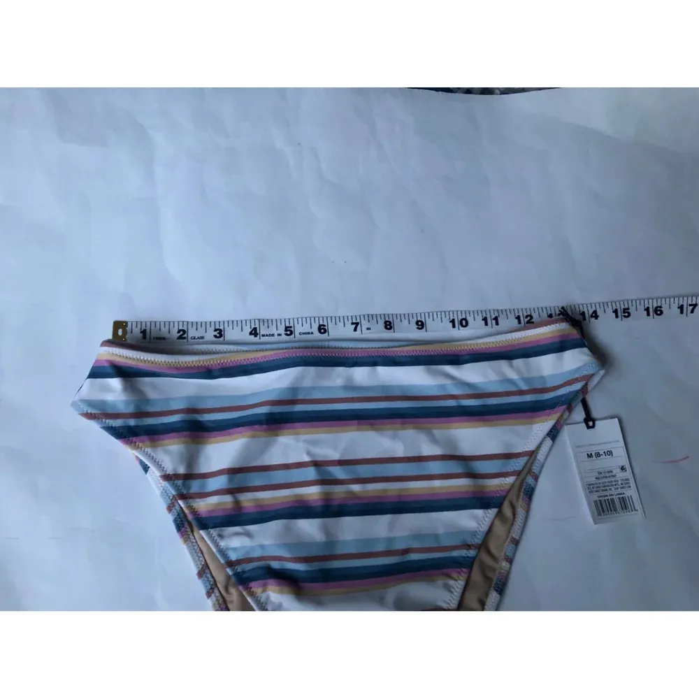 Shade & Shore Women’s High Waist High Leg Cheeky Bikini Bottom size M NWT! - Image 5