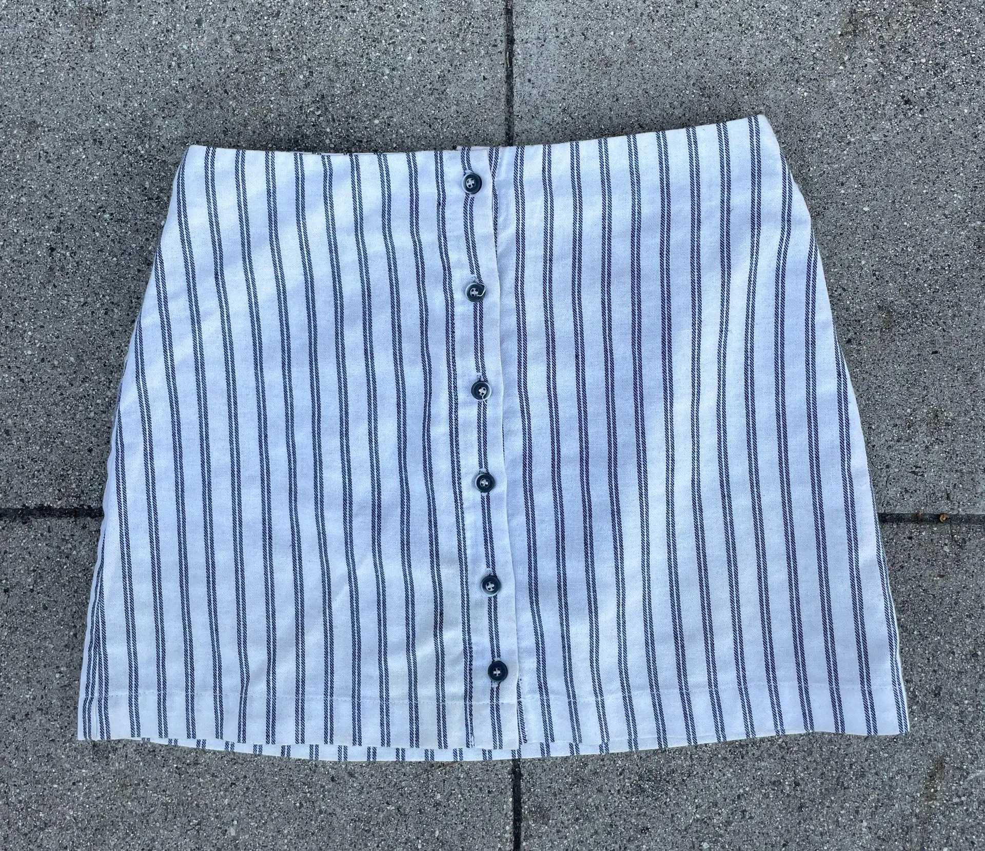 Striped Linen Skirt - Image 4