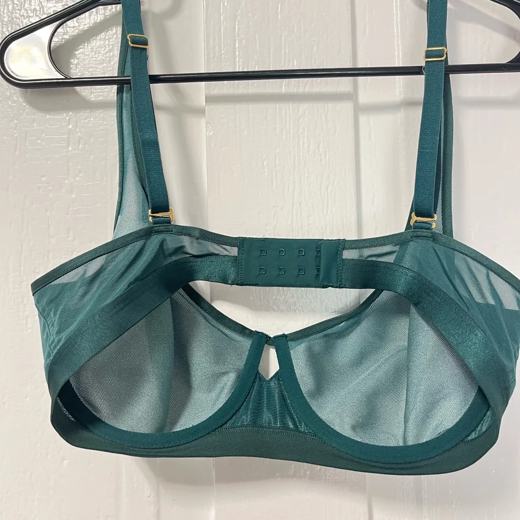 SOMA Dark Forest Green Unbelievable Lift Scoop Balconette 34D Size undefined - Image 3