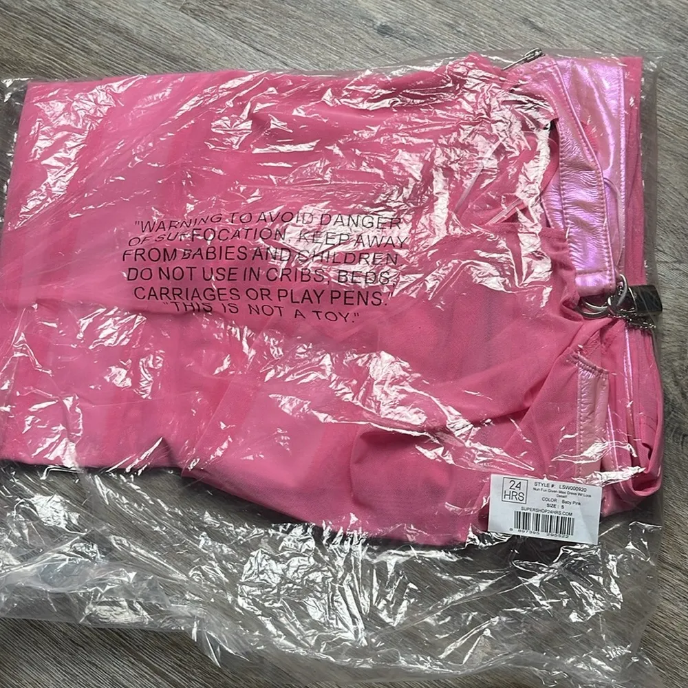 Iron Fist/24 HRS Nun Fuxx Given Pink Maxi Dress with Lock Size Small - Image 15