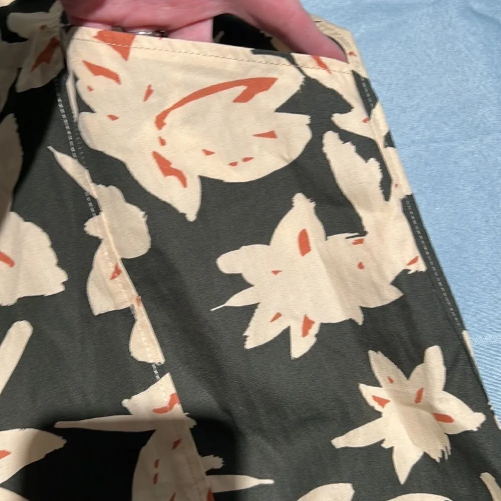 NWT ZARA MULTICOLOR HIGH WAIST FLORAL PRINTED BALLOON PANTS C21 - Image 7