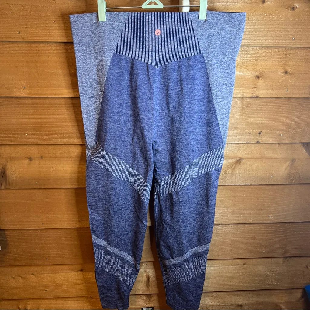 Livi Lane Bryant Color Block 7/8 Legging active tight seamless gym yoga Workout Blue Size 14 - Image 7