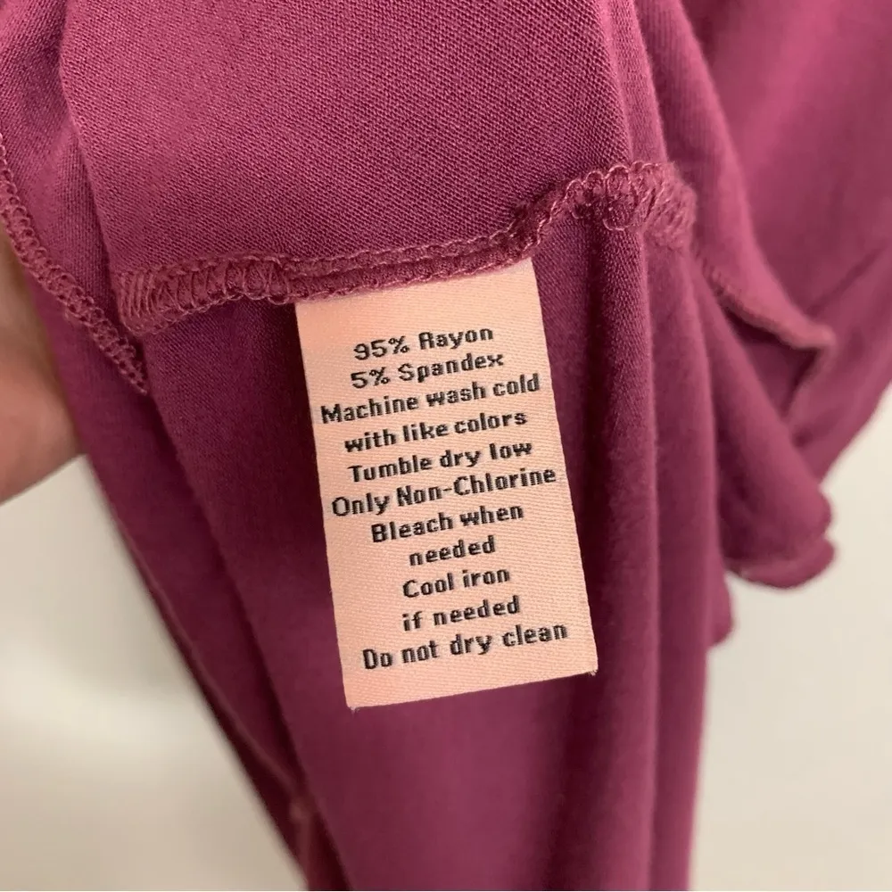 Juicy Couture Y2K Plum A-Line Ruffle Hem Midi Dress Size XS - Image 7