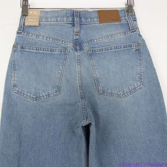 NEW Madewell USA-made Balloon Jeans in‎ Whistler Wash, 25 - Image 8