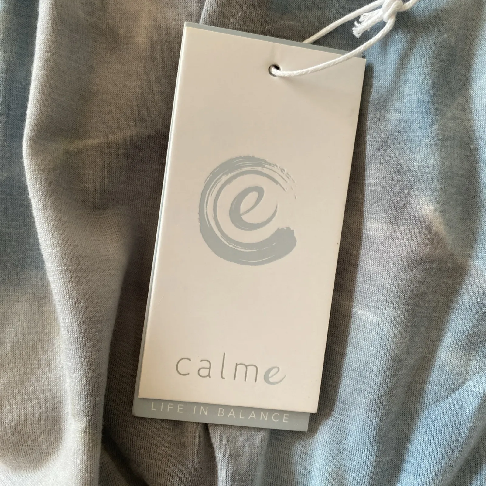 Calme Commuter Short Skirt Size XS Rain Blue Tie Dye Athletic NWT Johnny Was - Image 3