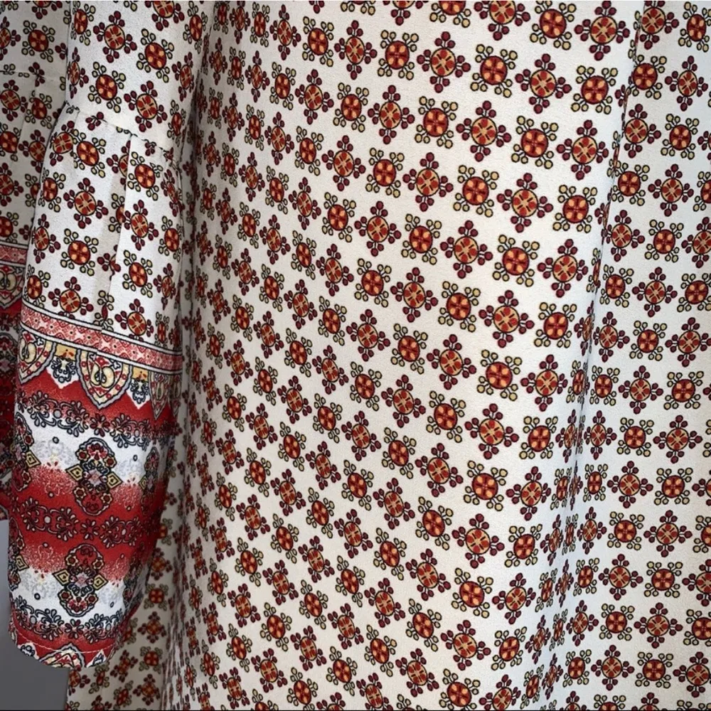 Carolina Belle off the shoulder geometric floral dress / 4 / Excellent condition - Image 9