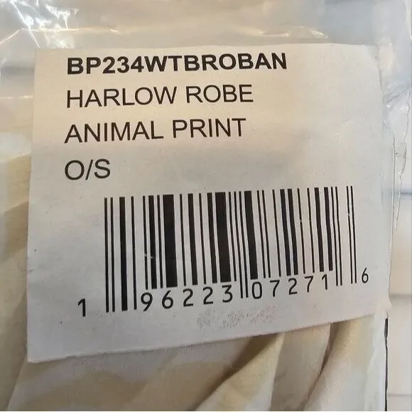 NWT Show Me Your Mumu x Curateur OS Harlow Robe - Animal Print.  SZ O/S - Image 7