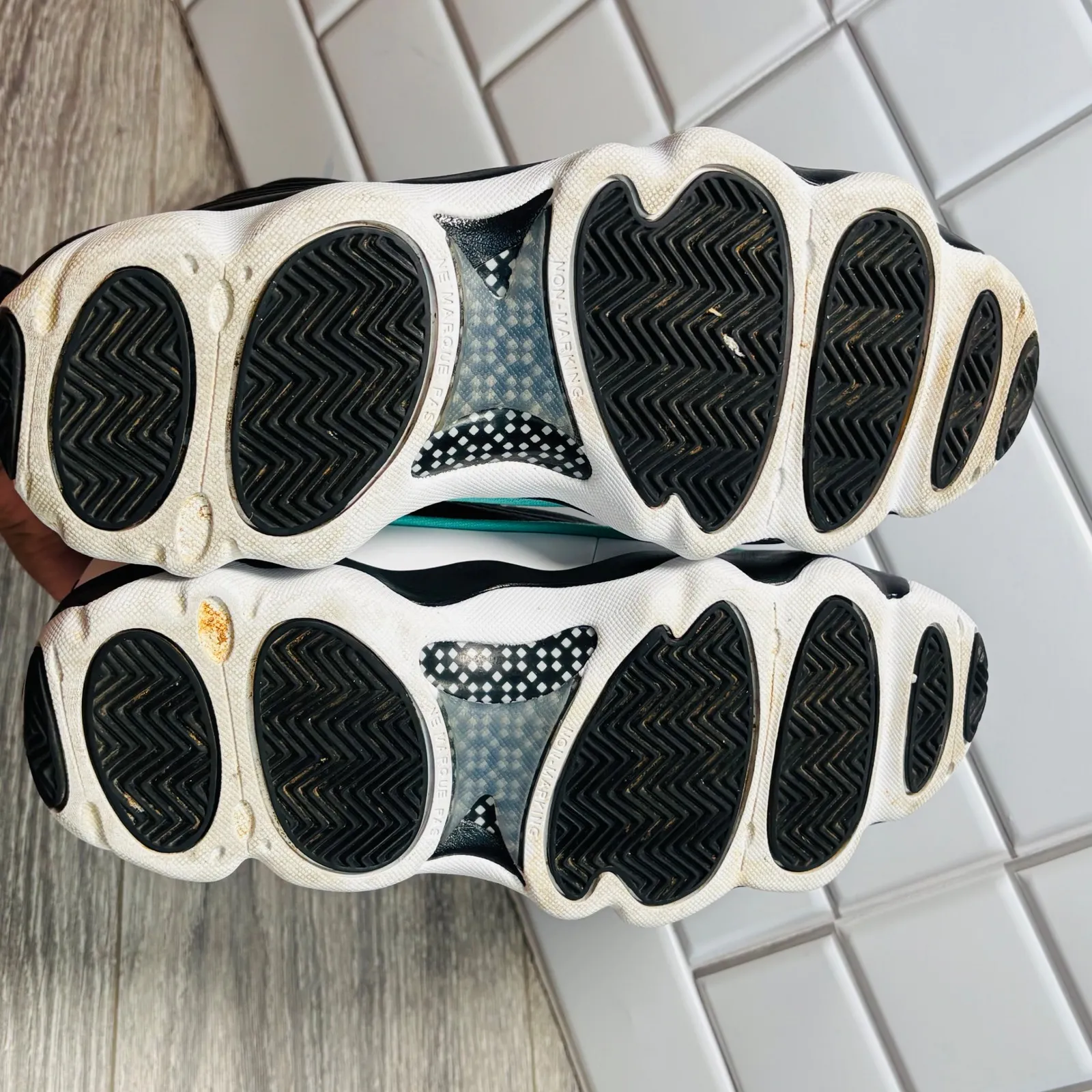 Air Jordan Pro Strong GS Black Tiffany Blue Athletic Shoe Mens 7Y Womens 8.5 - Image 13