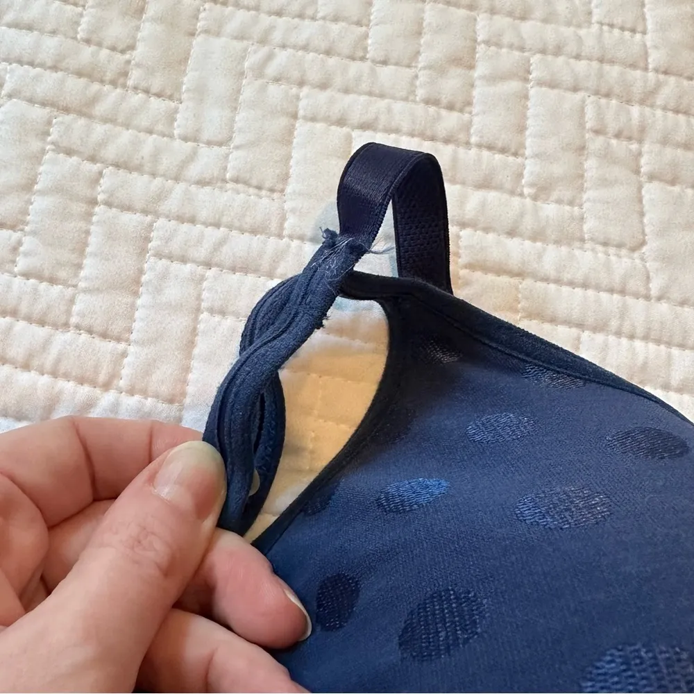 Target All In Motion Blue Polkadot Wireless Bra Size XL - Image 3