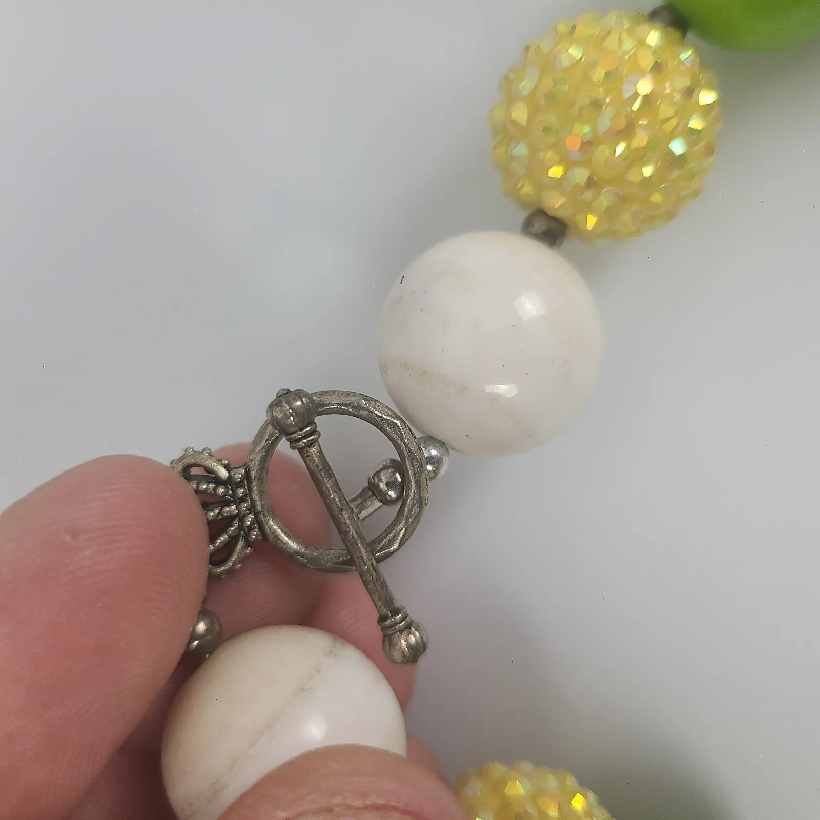 Tinker Bell Chunky‎ Bead Necklace Bubble Bead - Image 4