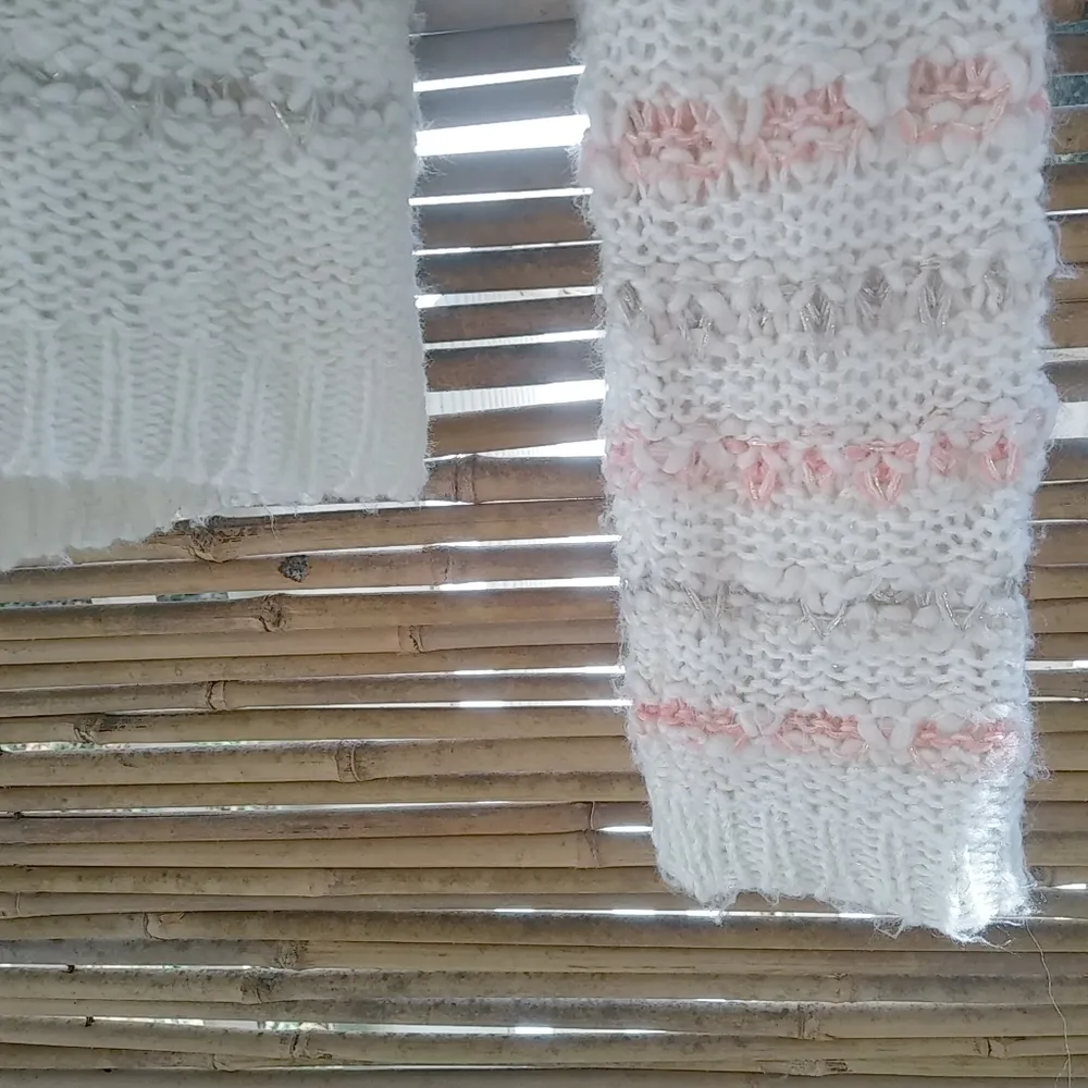 Aeropostale S Orange Creme Open Knit Pullover Sweater - Image 8