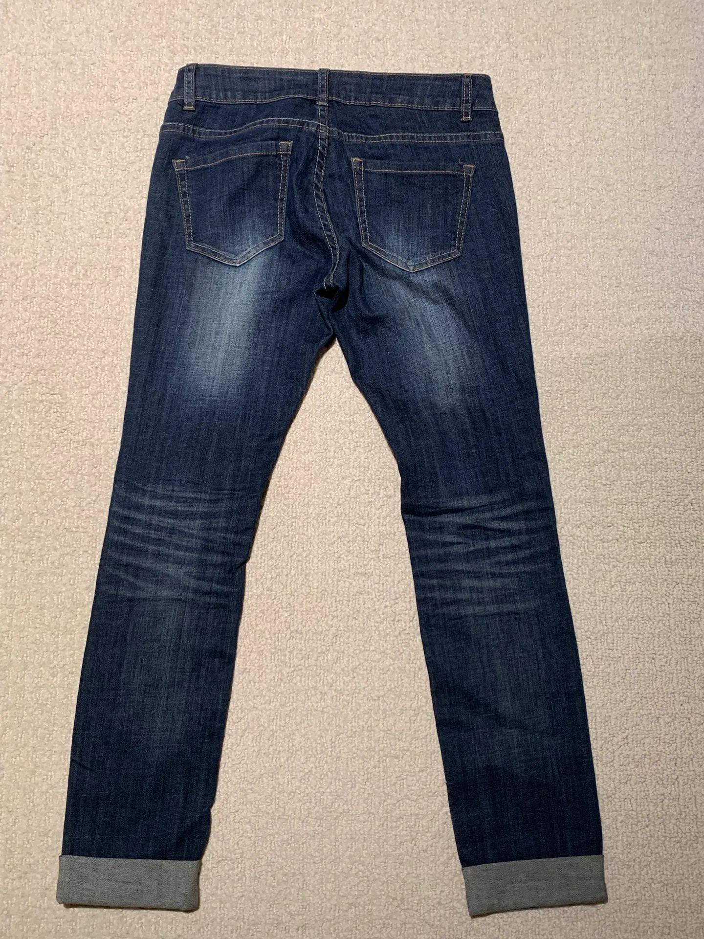 Low Rise Ripped Jeans - Image 2