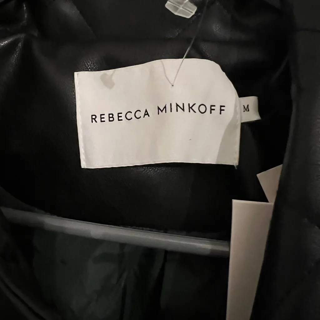 Rebecca Minkoff Black Leather Quilted Jacket - Image 3