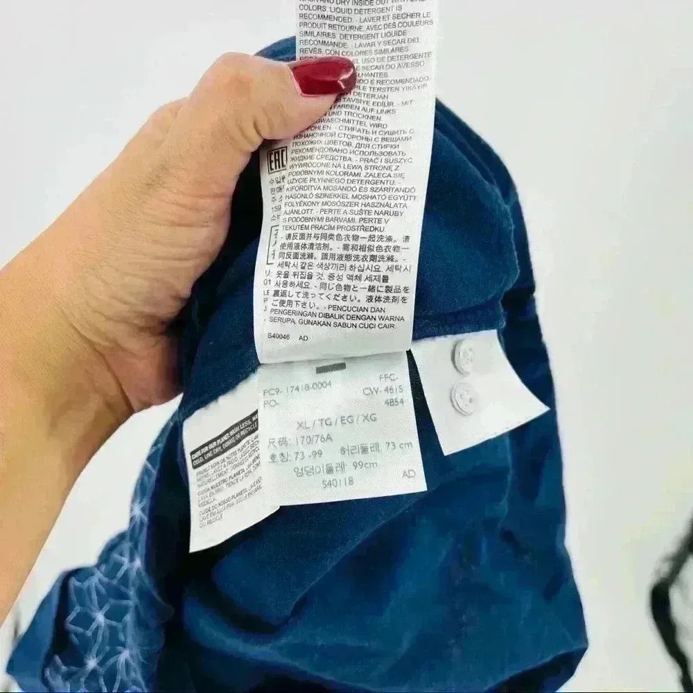 Levi’s Navy/White‎ Shorts Romper With Pockets Size XL - Image 14