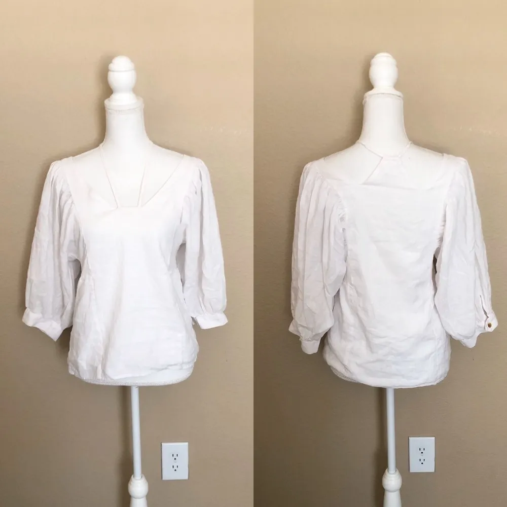 Anthropologie Akemi + Kin linen blend top - Image 2