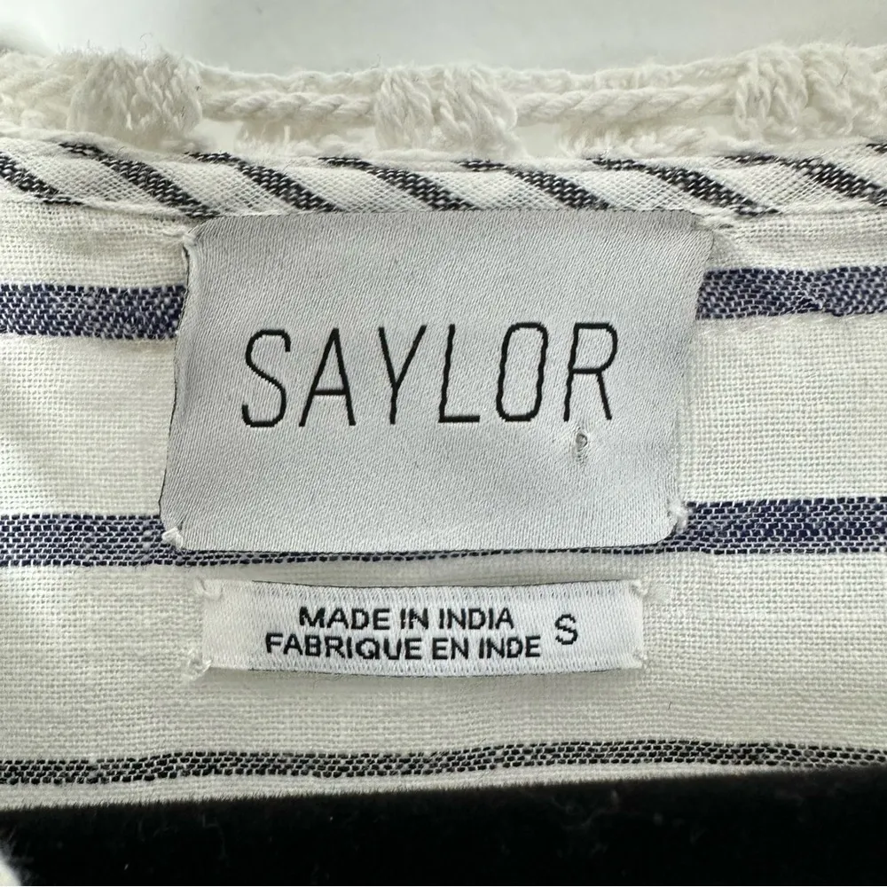 Saylor Revolve Women’s 100% Cotton Striped Flowy Top Size S - Image 3