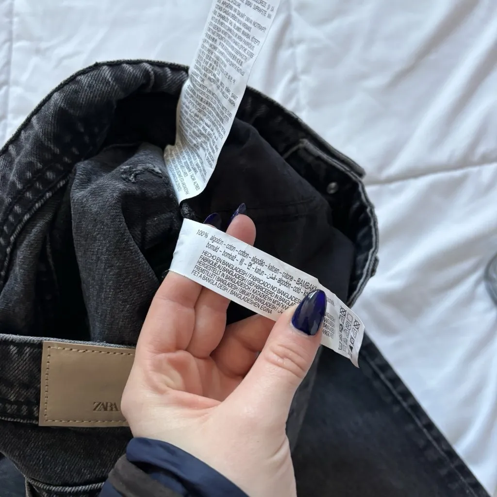 Zara Black Jeans Womens Size 2 Classic City Gothic Grunge Vampire Coquette Girly - Image 8