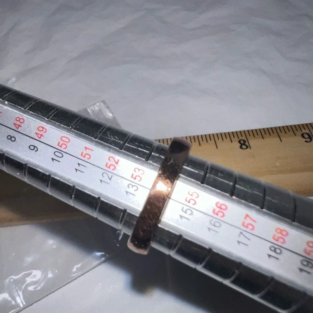 Rose Gold Tone Side Profile CZ Engagement/Cocktail Ring Pink - Image 6