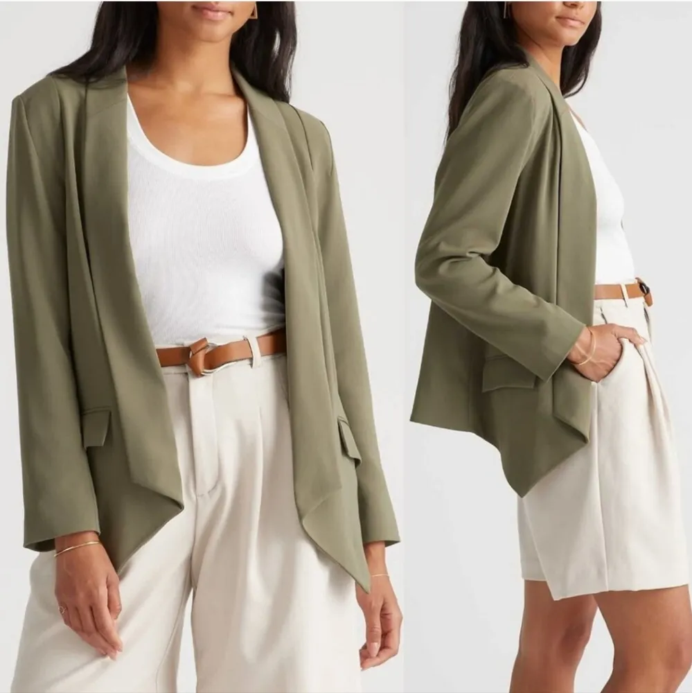 Quince  Stretch Crepe Open Blazer - Image 2