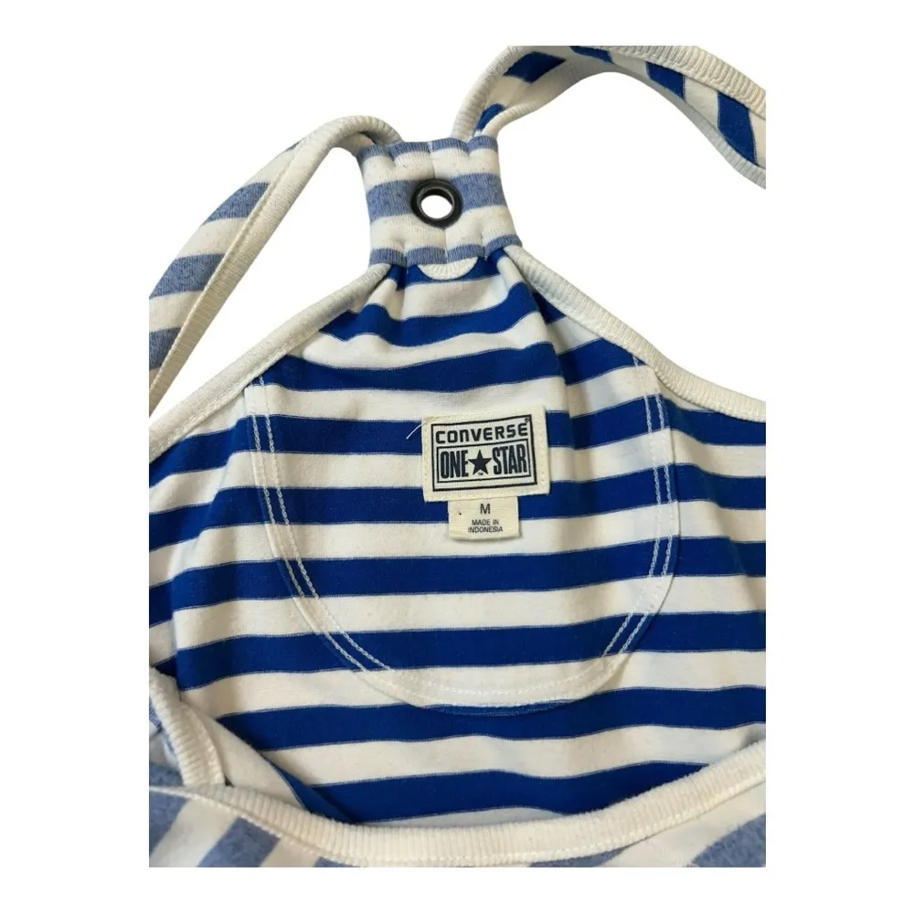 Converse One Star Sleeveless Dress M Blue, White Striped - Image 5