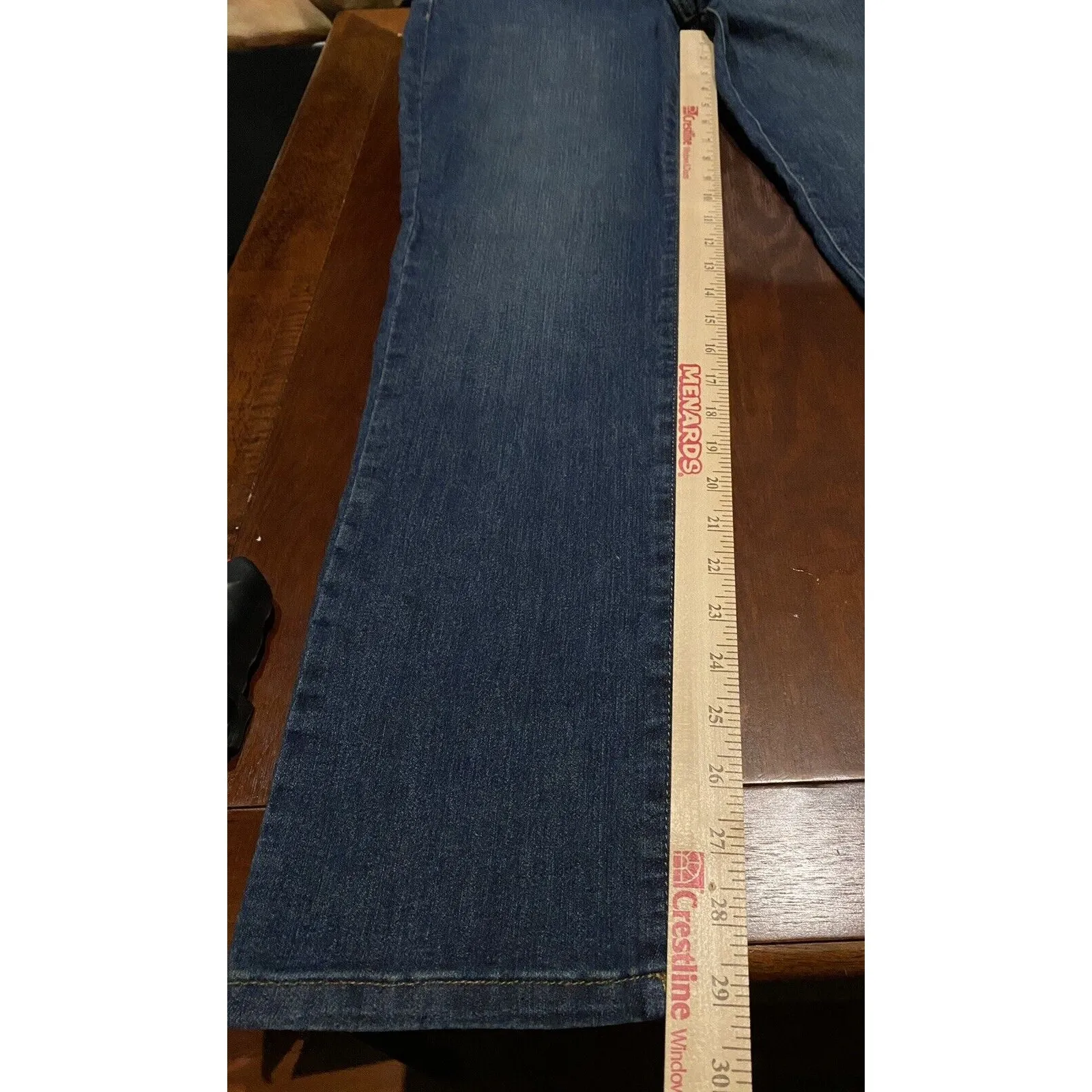 Style & Company Demin Jeans 6 Short Straight Leg High Rise Tummy Control NWT Blue - Image 13