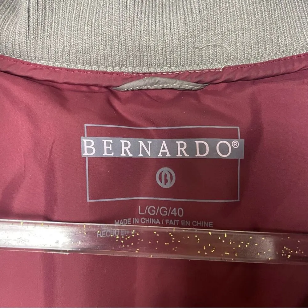 BERNARDO Stylish Pewter Primaloft Quilted Puffer Winter Jacket Size L - Image 7