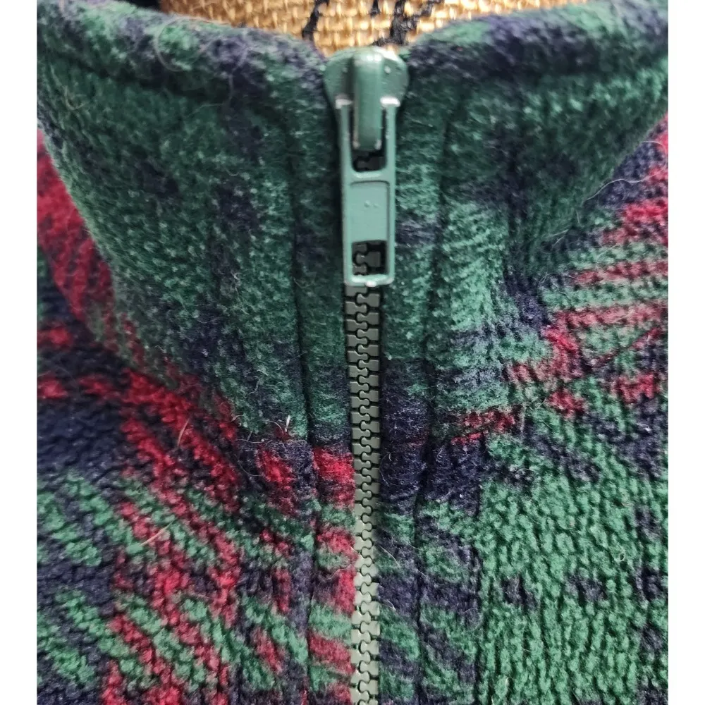 Mountain Lake Fleece Pullover Plaid Quarter Zip Cozy Comfy Top M - Image 6