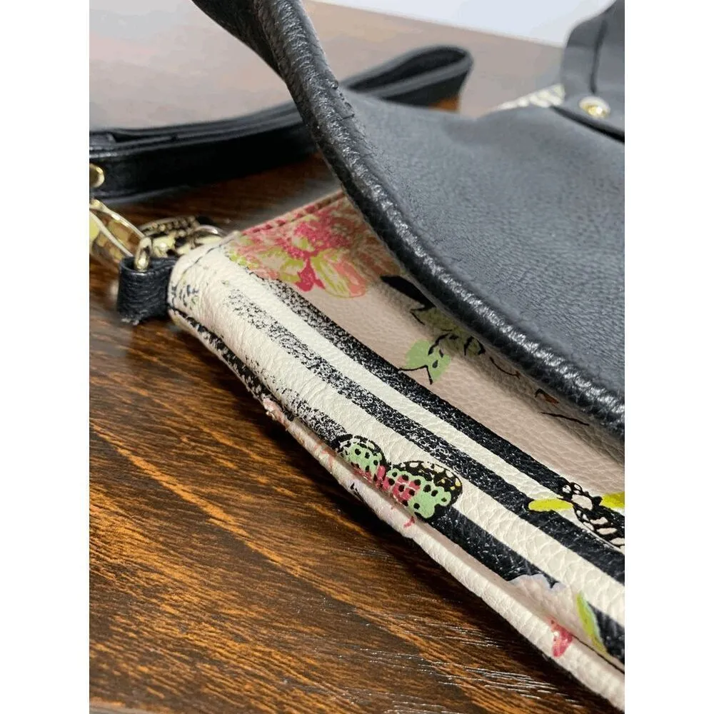 Betsey Johnson Gift Boxed Floral Big Bow Wallet Handbag Multi-Color Size 8x12" - Image 8