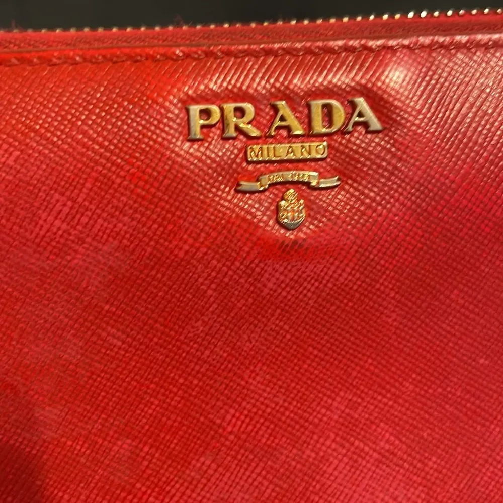 Prada  Scarlet Red Zip-Around Wallet - Image 3