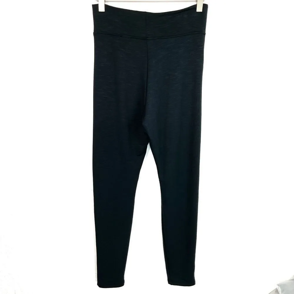 A New Day  Black Static Stripe Drawstring Lounge Pants Small - Image 3