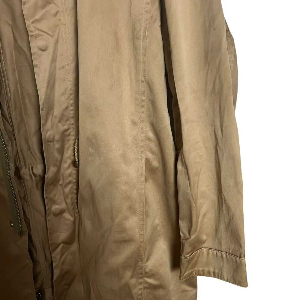 A.P.C. Camel Brown Anorak Hooded Jacket Size Medium - Image 4