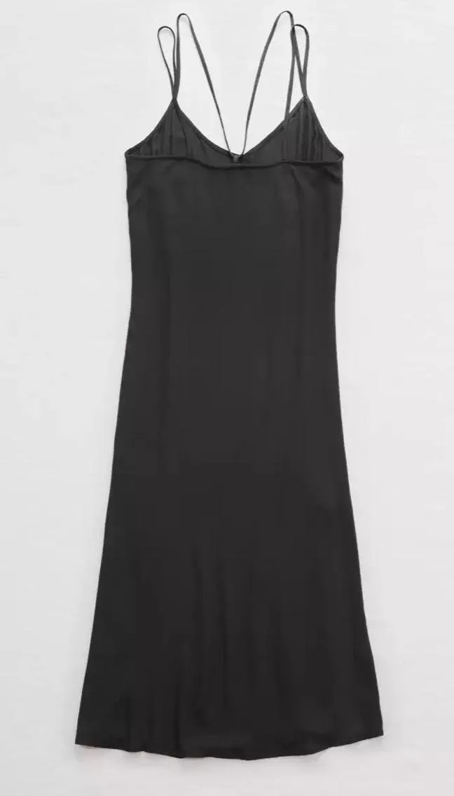 Gray Midi Slip Dress - Image 4