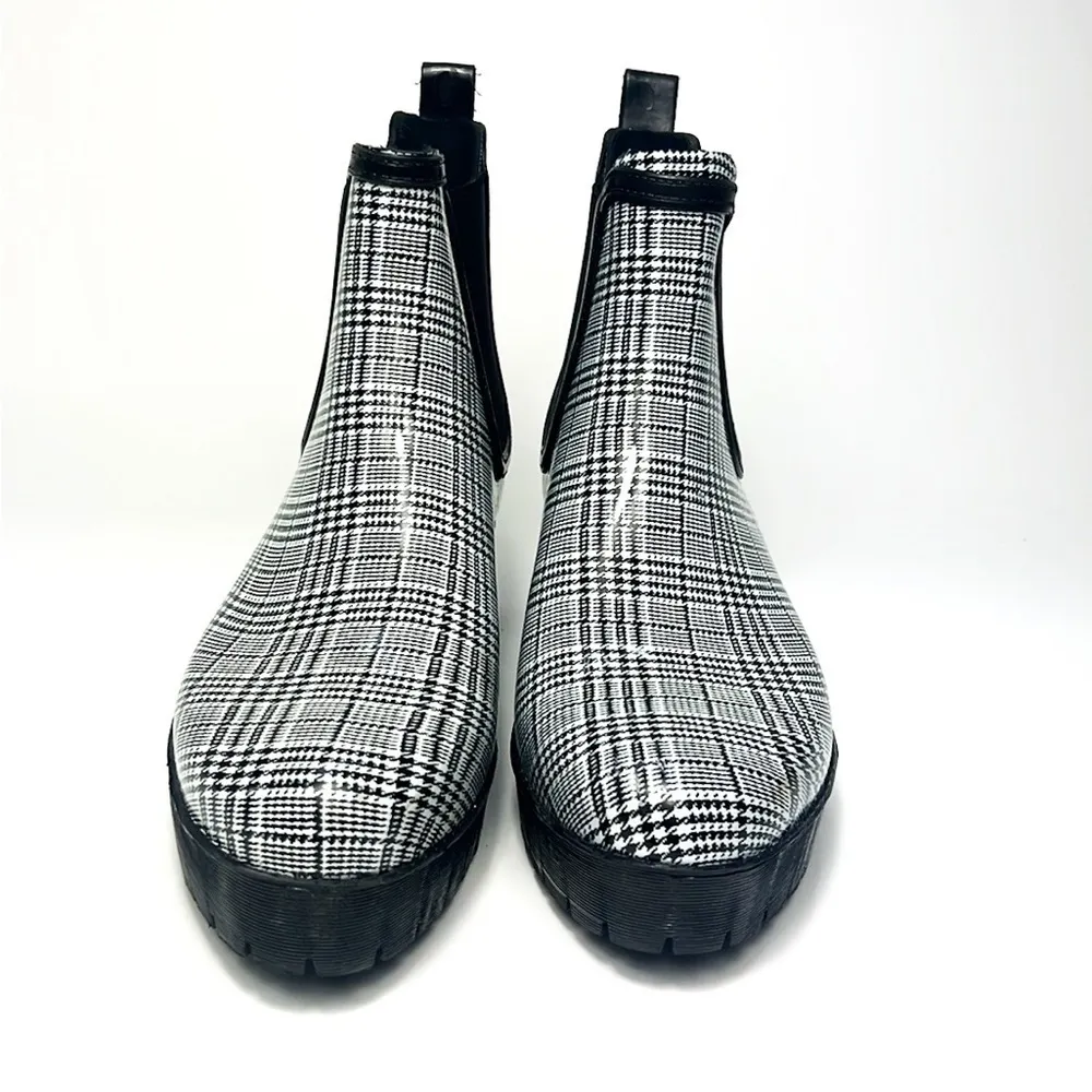 Jeffrey Campbell Plaid Cloudy Rain Boots - Image 2