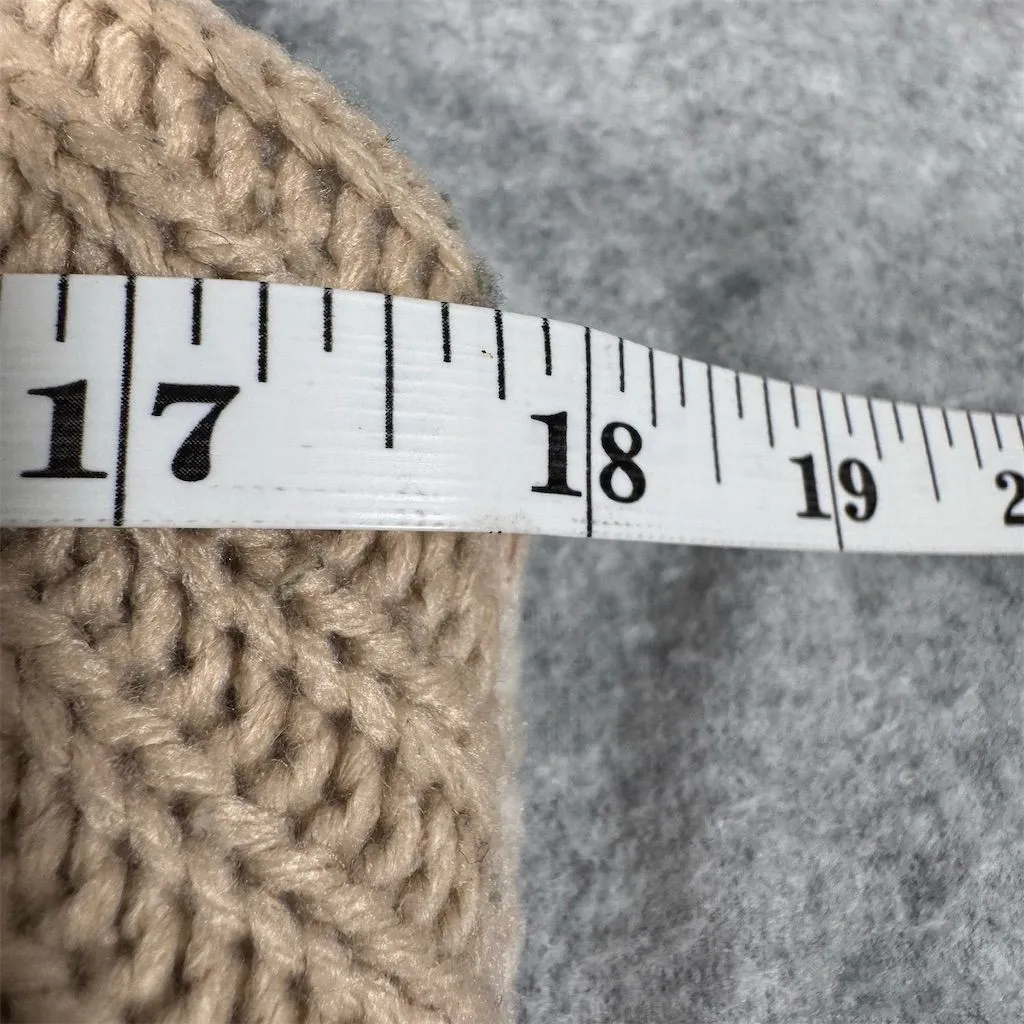 BB Dakota Women's Beige Cable-Knit Sweater Vest Size M - Image 9