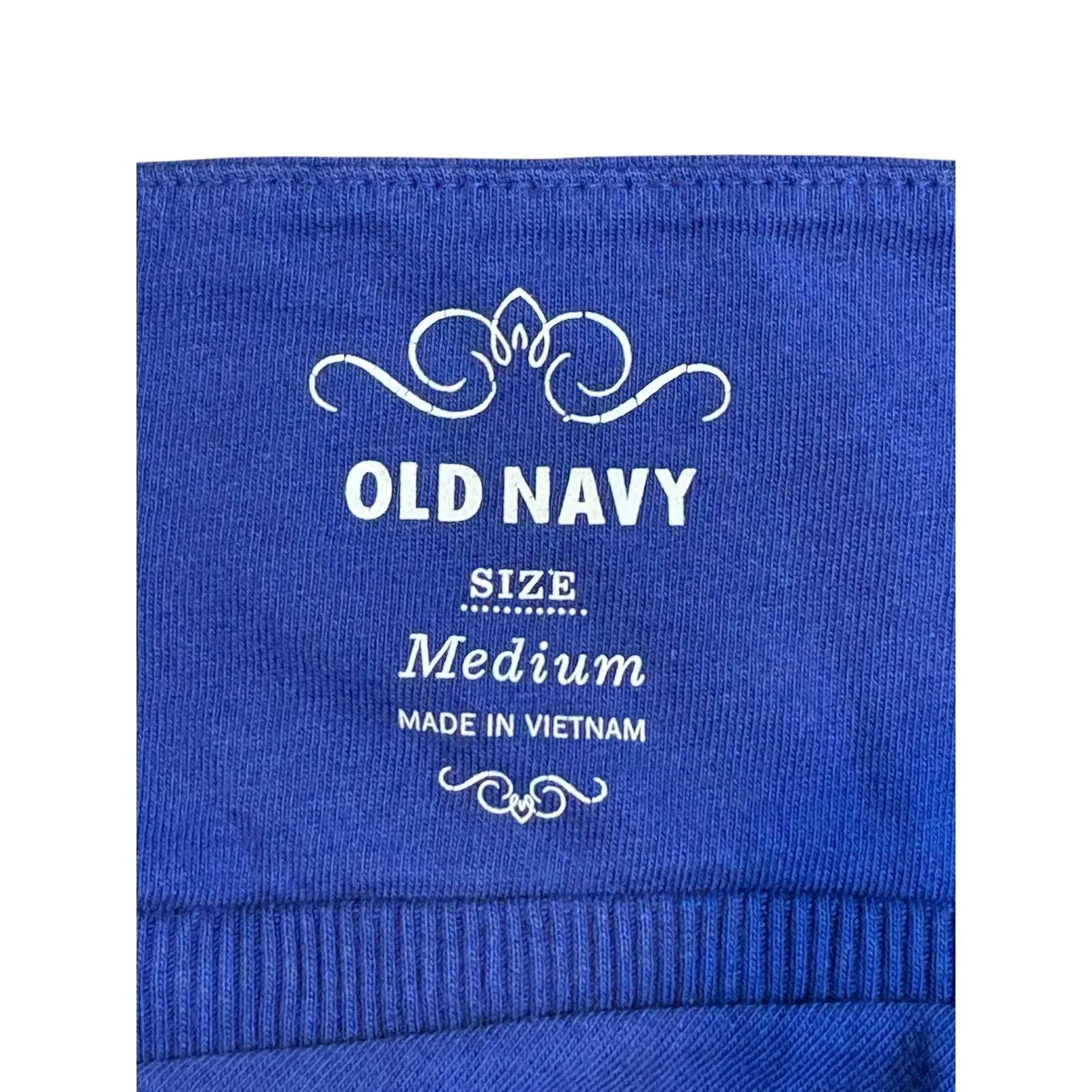 Old Navy Blue Knit Spaghetti Strap Smocked Waist Dress Summer Size Medium - Image 6