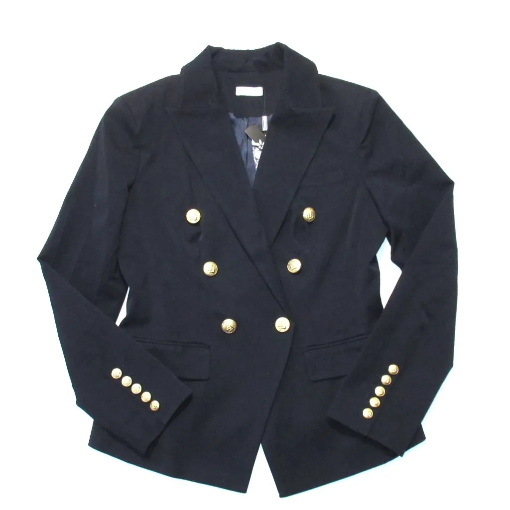 NWT Lilysilk Classic Double Breasted Slim Blazer Navy Double - Image 2