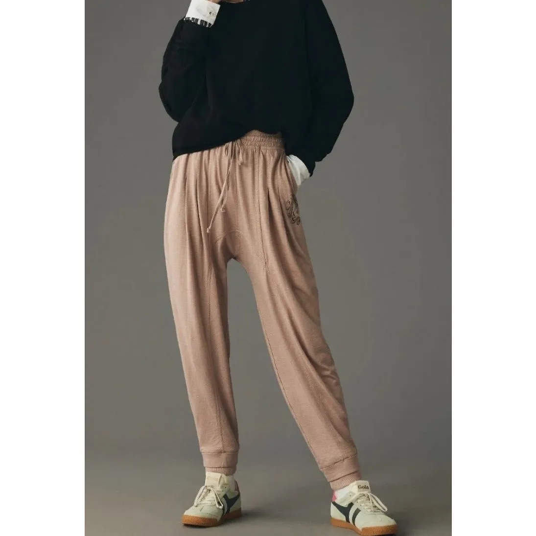 Anthropologie Daily Practice Maeve Broadmore Pleated Harem Joggers Sm #756 - Image 3