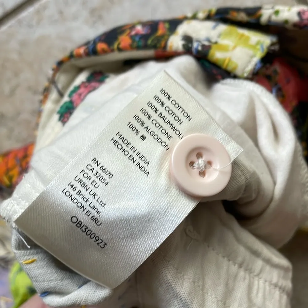 Free People Roads Merge Patchwork Straight Leg Pants Confetti Combo - Image 17