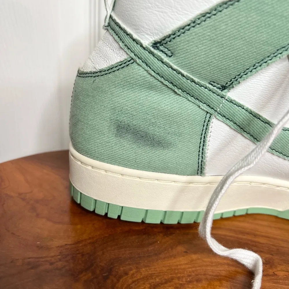 Nike Women's Dunk High 1985 'Enamel Green' Athletic Sneakers Size 13.5 has marks - Image 4