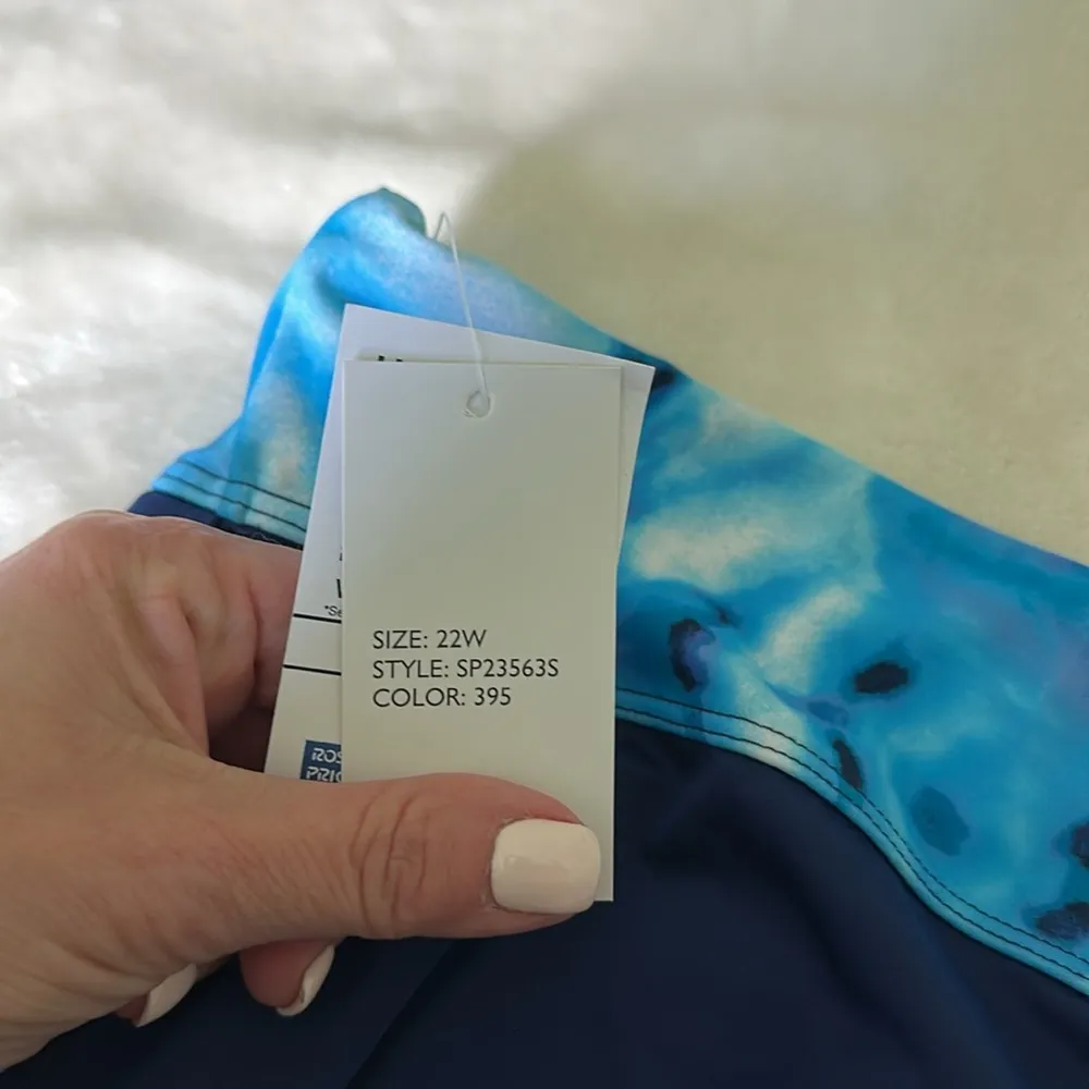 Blue Swim Shorts with Tie - Image 3