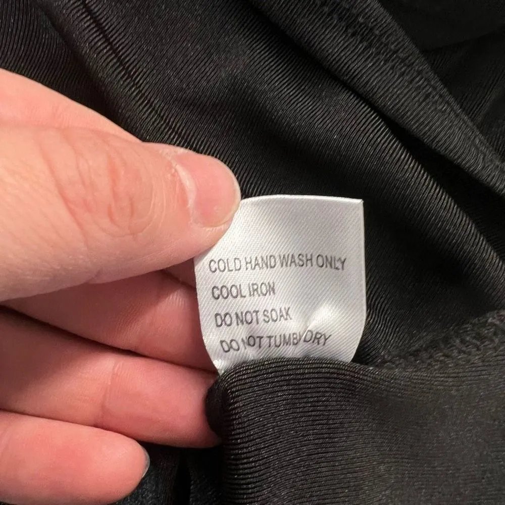 Princess Polly Women's Love Sleeve Collared Belted Wrap Black Mini Dress Size 8 - Image 10