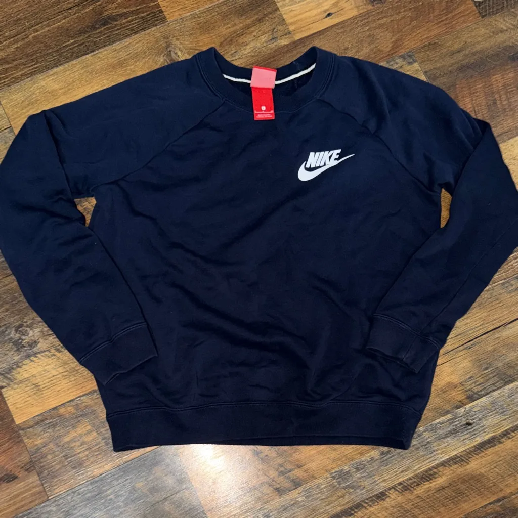 Nike Dark Blue Crewneck Sweater Small Softstyle - Image 3