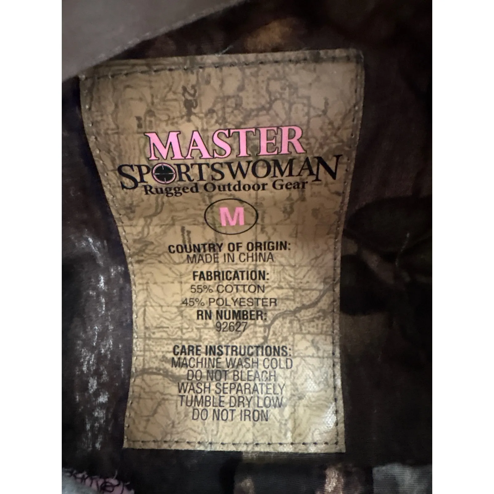 Master Sportswoman Camouflage Button Up Short Sleeve Shirt Outdoor Gear Womens M Brown Size M - Image 2