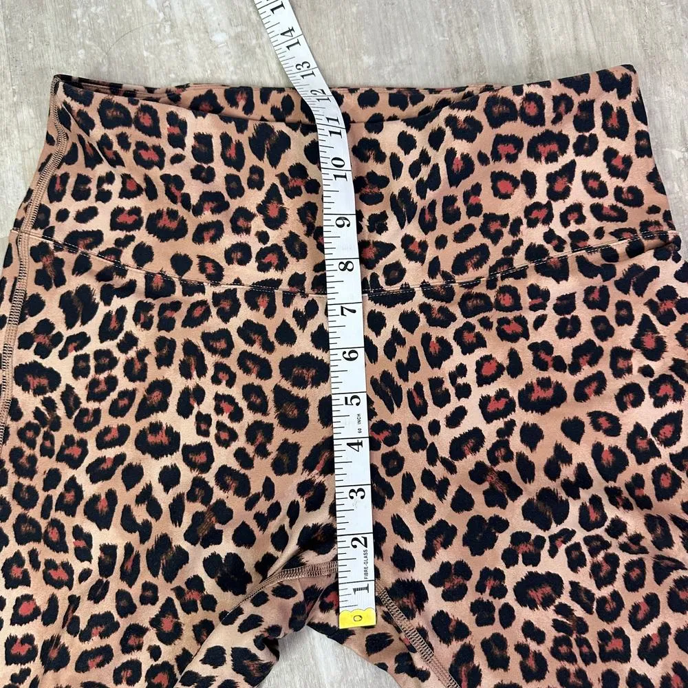 Summersalt The Do It All High Rise Full Length Leggings in Leopard Size 8 - Image 4