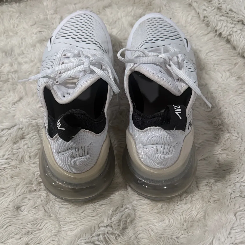 Nike Air Max 270 white and black running sneakers women’s size 11 - Image 4